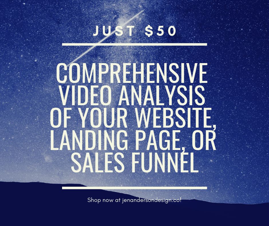 Comprehensive Video Analysis 1 Video Analysis of your website, landing page or sales funnel